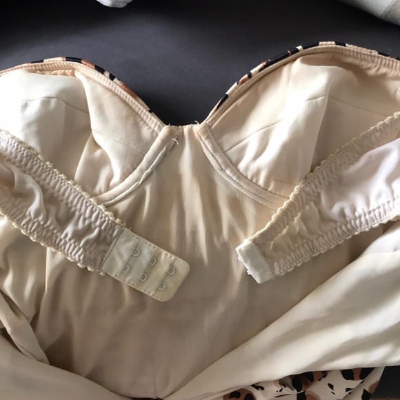 Nicole Miller Collection animal Print strapless - Picture 4 of 6